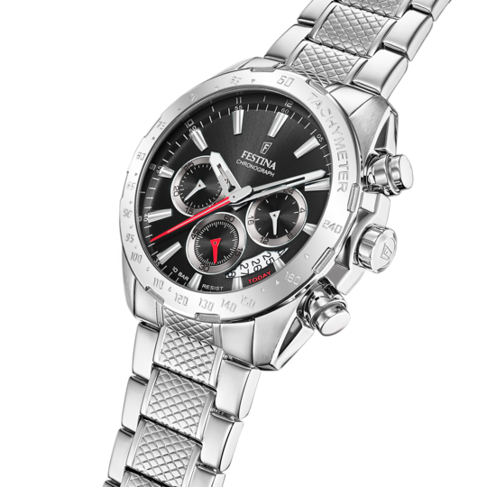 Festina RELOJ FESTINA TIMELESS CHRONOGRAPH F20668/4 NEGRO CORREA DE ACERO INOXIDABLE 316L HOMBRE Oferta exclusiva