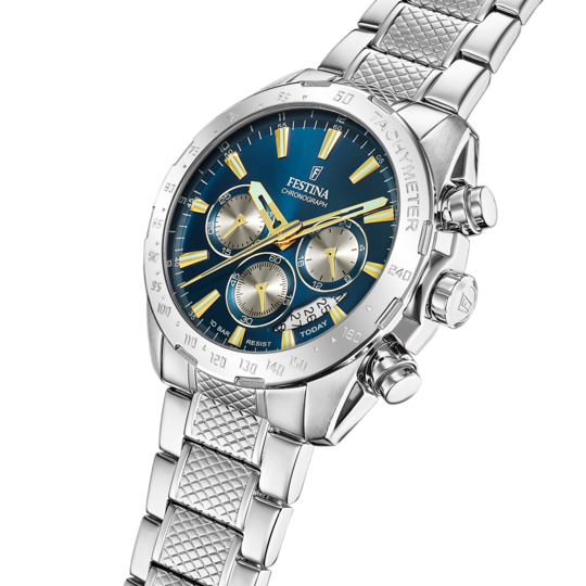 Festina RELOJ FESTINA TIMELESS CHRONOGRAPH F20668/5 AZUL CORREA DE ACERO INOXIDABLE 316L HOMBRE Última moda