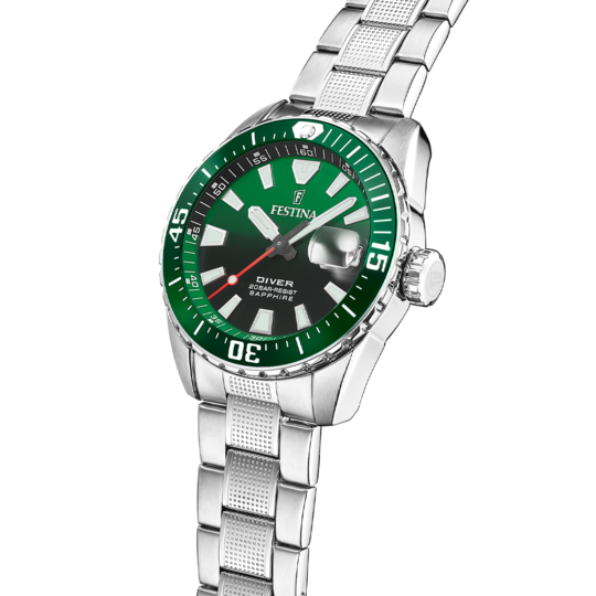 Festina RELOJ FESTINA THE ORIGINALS F20669/2 VERDE CORREA DE ACERO INOXIDABLE 316L HOMBRE Ofertas especiales