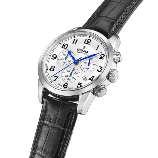 Festina RELOJ FESTINA SWISS MADE CHRONO SWISS MADE F20041/1 BLANCO CORREA DE CUERO HOMBRE Descuento