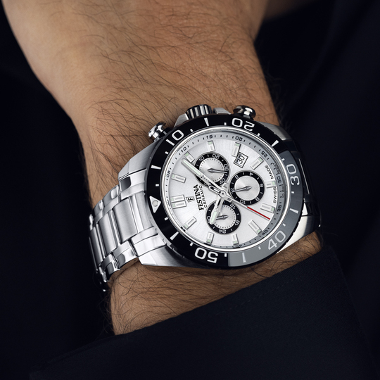 Festina RELOJ FESTINA SWISS MADE CHRONO SWISS MADE F20042/1 BLANCO CORREA DE ACERO INOXIDABLE 316L HOMBRE Mejor oferta