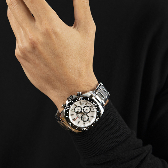 Festina RELOJ FESTINA SWISS MADE CHRONO SWISS MADE F20042/1 BLANCO CORREA DE ACERO INOXIDABLE 316L HOMBRE Mejor oferta