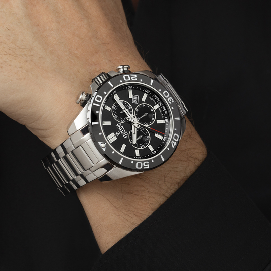 Festina RELOJ FESTINA SWISS MADE CHRONO SWISS MADE F20042/4 NEGRO CORREA DE ACERO INOXIDABLE 316L HOMBRE Envío gratis
