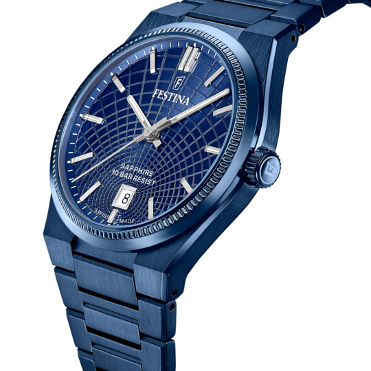 Festina RELOJ FESTINA SWISS MADE RIVÉ F20078/1 AZUL CORREA DE ACERO INOXIDABLE 316L HOMBRE Envío gratis