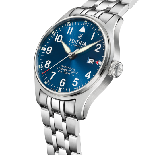 Festina RELOJ FESTINA SWISS MADE AUTOMATIC F20151/C AZUL CORREA DE ACERO INOXIDABLE 316L HOMBRE Último día