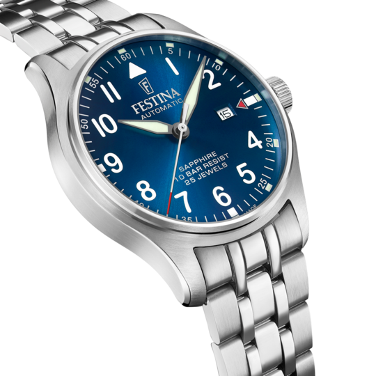 Festina RELOJ FESTINA SWISS MADE AUTOMATIC F20151/C AZUL CORREA DE ACERO INOXIDABLE 316L HOMBRE Último día
