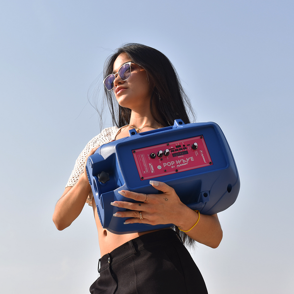 Fussion PBS-9936 POP WAVE BAFLE AMPLIFICADO 8" 20 000W P.M.P.O BACKPACK INCLUIDA Oferta exclusiva