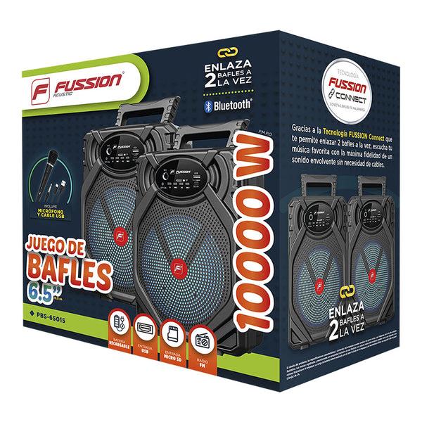 Fussion PBS-65015 Juego de bafles amplificados 6.5" 10 000W P.M.P.O Ofertas especiales