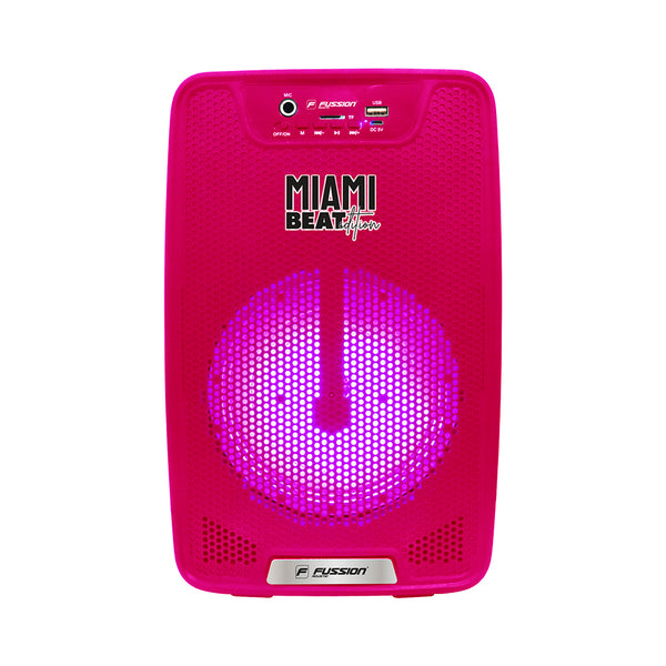 Fussion PBS-65026 Arrasa en la Fiesta con el Potente Bafle Amplificado Miami Beat 6.5" de 10 000W P.M.P.O Rebajas de fin de temporada