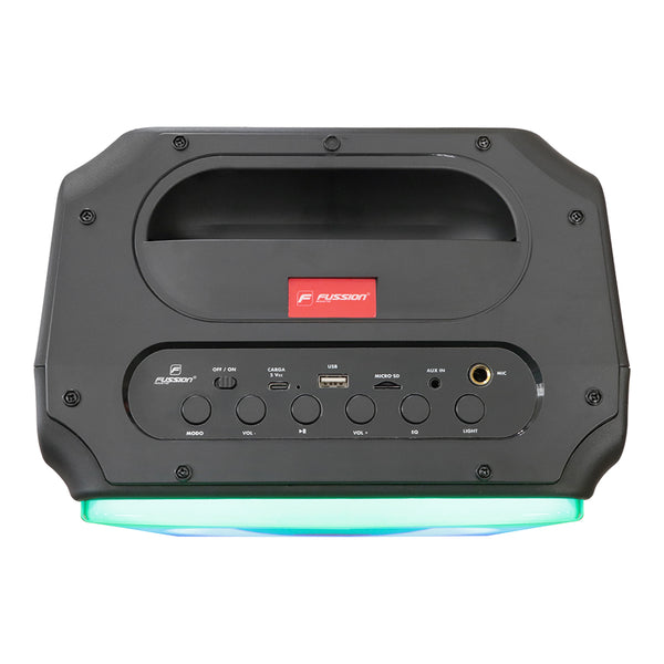 Fussion PBS-65021 ¡Potencia y portabilidad en uno solo Con Q-BIC bafle amplificado 6.5" 8 000W P.M.P.O En línea