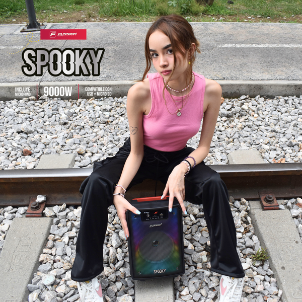 Fussion PBS-65SPOOKY BAFLE AMPLIFICADO 6.5" 9000W P.M.P.O Prepárate para adentrarte en un mundo escalofriante de sonido Rebajas