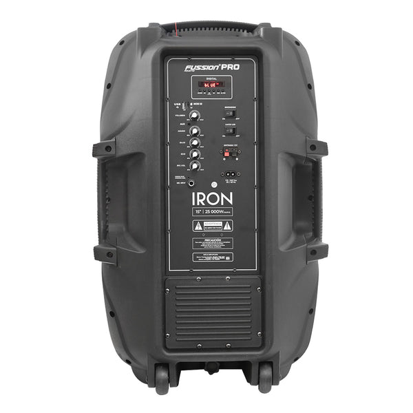 Fussion PBS-1004 IRON Experimenta un sonido potente con el Bafle Amplificado 15" y 25 000W P.M.P.O Rebajas de fábrica