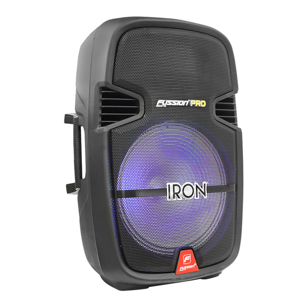 Fussion PBS-1004 IRON Experimenta un sonido potente con el Bafle Amplificado 15" y 25 000W P.M.P.O Rebajas de fábrica