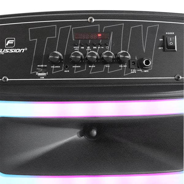 Fussion PBS-12015 Bafle Amplificado TITAN 12" 40 000W P.M.P.O Solo queda un día
