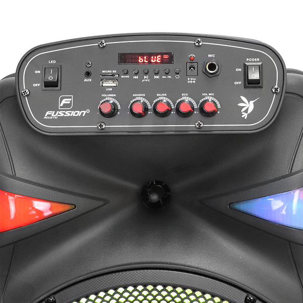 Fussion PBS-12014 Bafle Amplificado 12" Hummingbird 40 000W P.M.P.O Tienda de fábrica