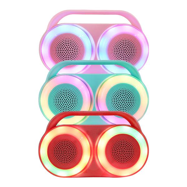 Fussion ISP-22004 Bocina Portátil 2X2" 10 000W P.M.P.O COLOR VIBES Ofertas de temporada