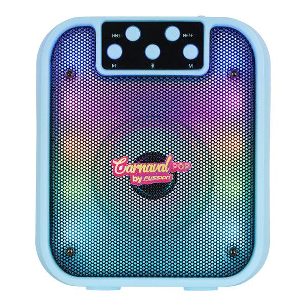 Fussion ISP-3043 ¡Lleva el espíritu del Carnaval en tus manos con la Bocina Portátil CARNAVAL POP de 3" con 5000W P.M.P.O Rebajas de fábrica
