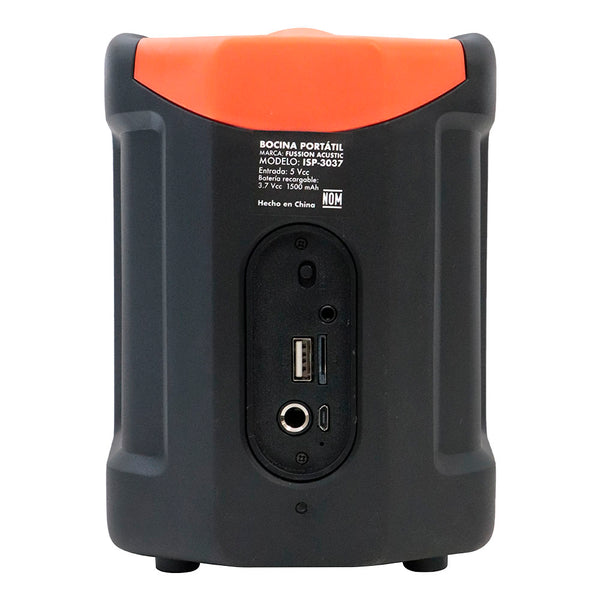 Fussion ISP-3037 ZUNYN Bocina portátil 3" 800W P.M.P.O Rebajas top