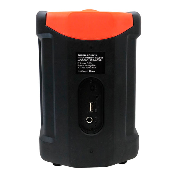 Fussion ISP-4039 Cosmos Bocina portátil 4" Último día