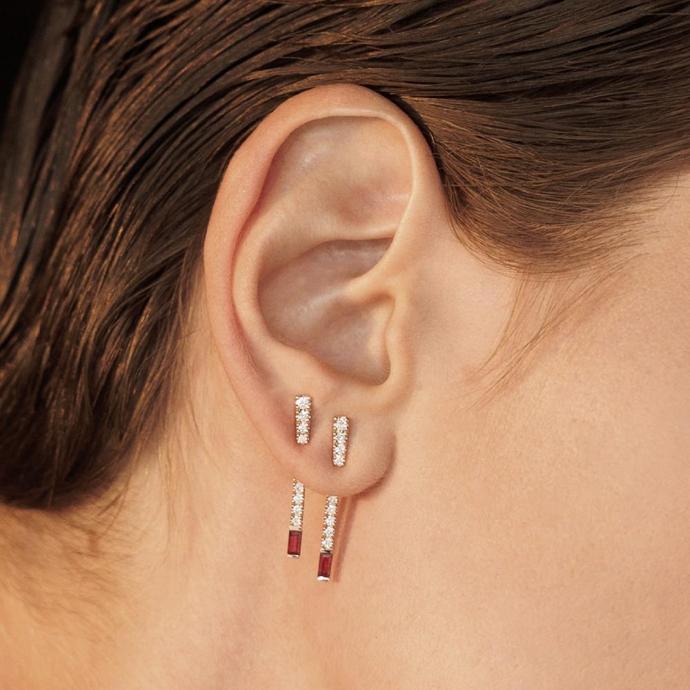 Gold&roses Pendientes Needle I am Red Rebajas de fin de temporada