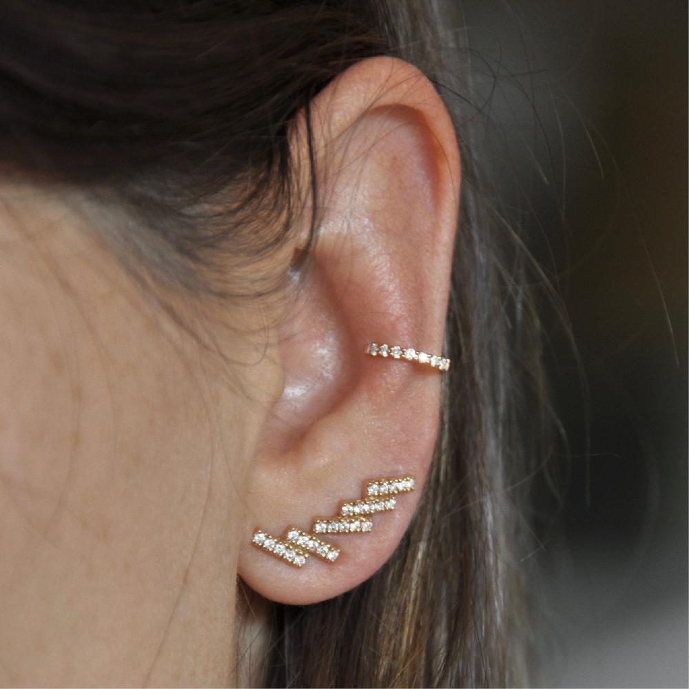 Gold&roses Ear Cuff Lobe Spin En línea