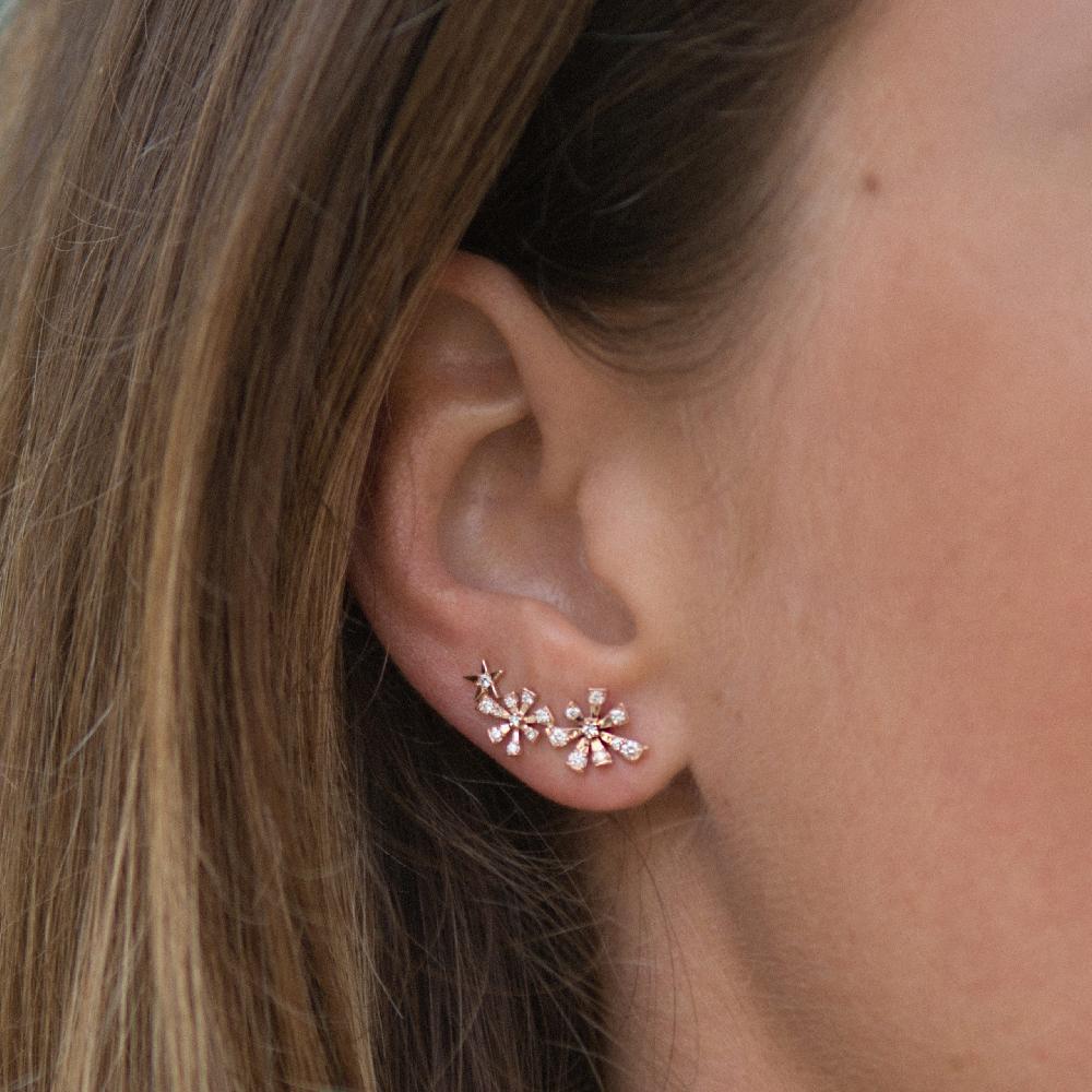 Gold&roses Pendiente Luzia 2 Stars Tienda