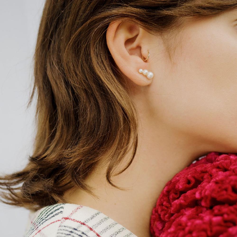 Gold&roses PENDIENTE TRIPLE DROP STUD Tienda de fábrica