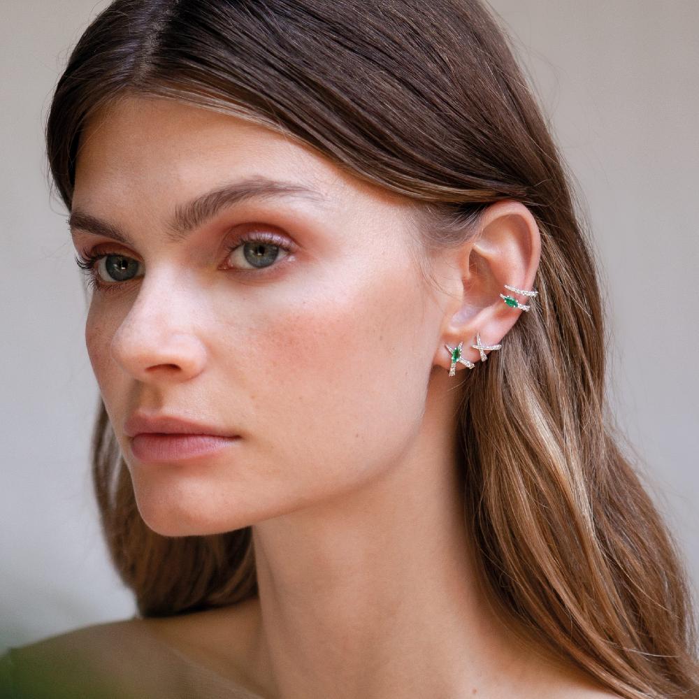 Gold&roses Ear Cuff Jardín de Aire Outlet online