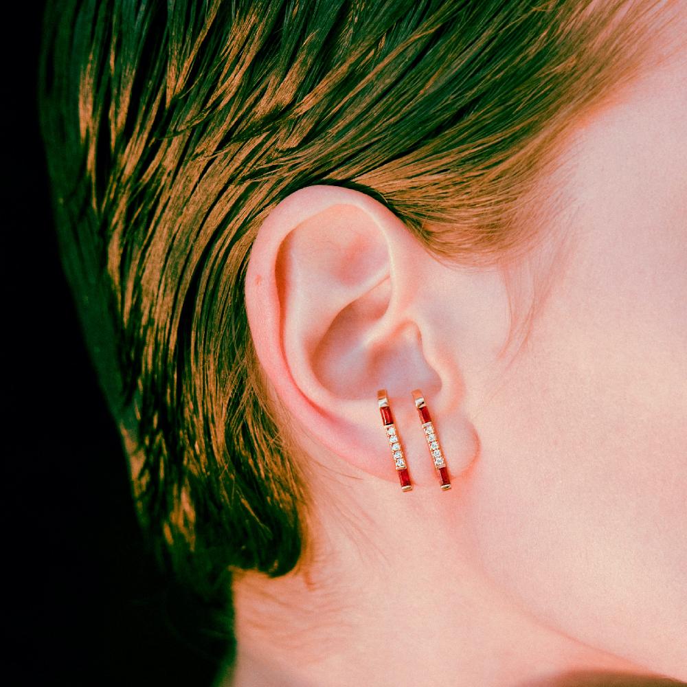 Gold&roses Pendientes D I am Red Oferta especial de fábrica