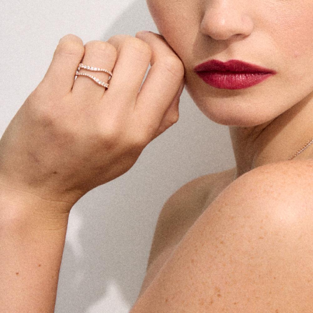 Gold&roses Anillo Sasa 2 Rails Ahorra y exporta