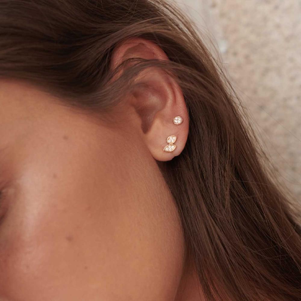 Gold&roses Pendiente Marquise&Co. Double Stud Tienda
