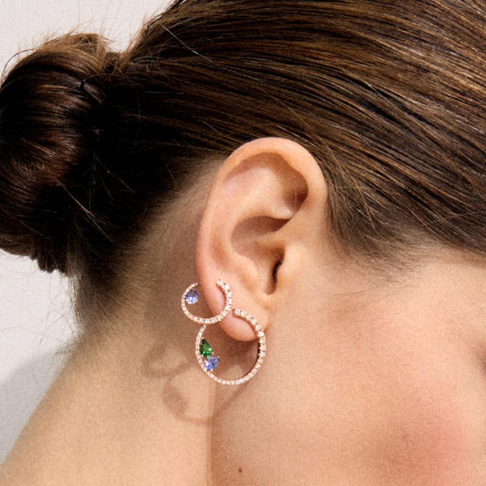 Gold&roses Pendientes Sasa L Color Ahorra y exporta