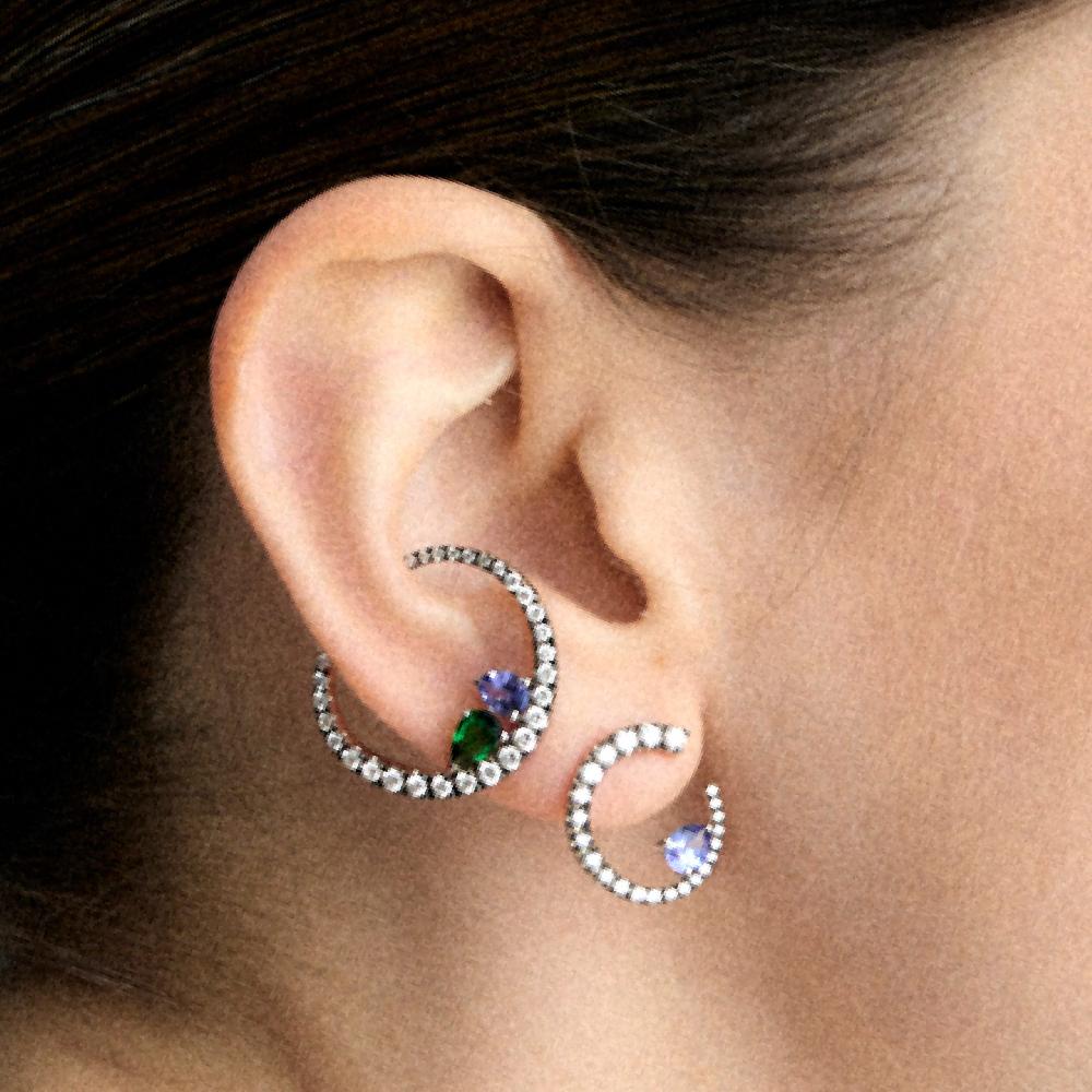 Gold&roses Pendiente Sasa M Tanzanita En oferta