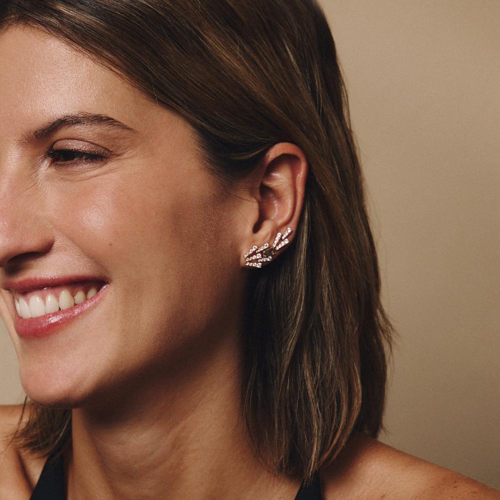 Gold&roses Pendientes Smoky Club M Cuarzo Gran oferta