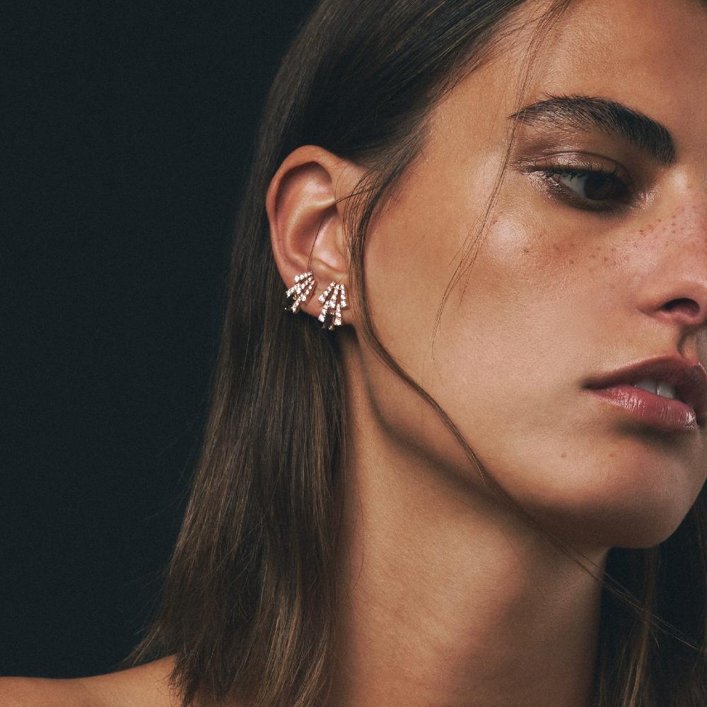 Gold&roses Pendientes Smoky Club M Cuarzo Gran oferta