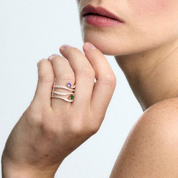 Gold&roses Anillo Sasa 4 Rails Descuento
