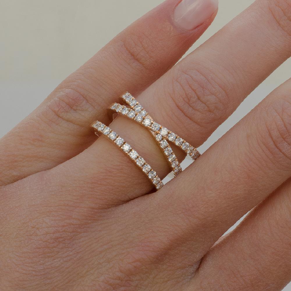 Gold&roses Anillo Privée Cruzado Outlet online