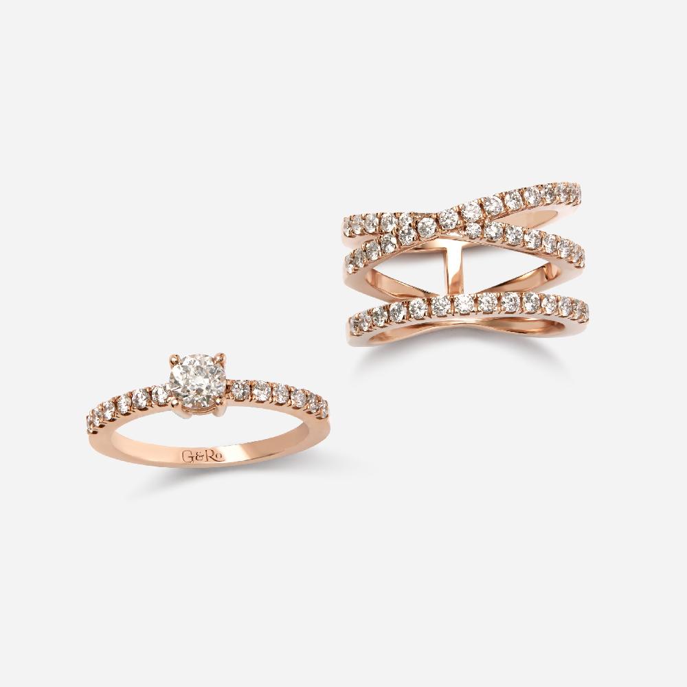 Gold&roses Anillo Privée Cruzado Outlet online