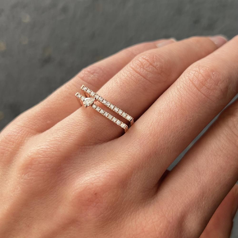 Gold&roses Anillo HÉRITÉ Doble En oferta