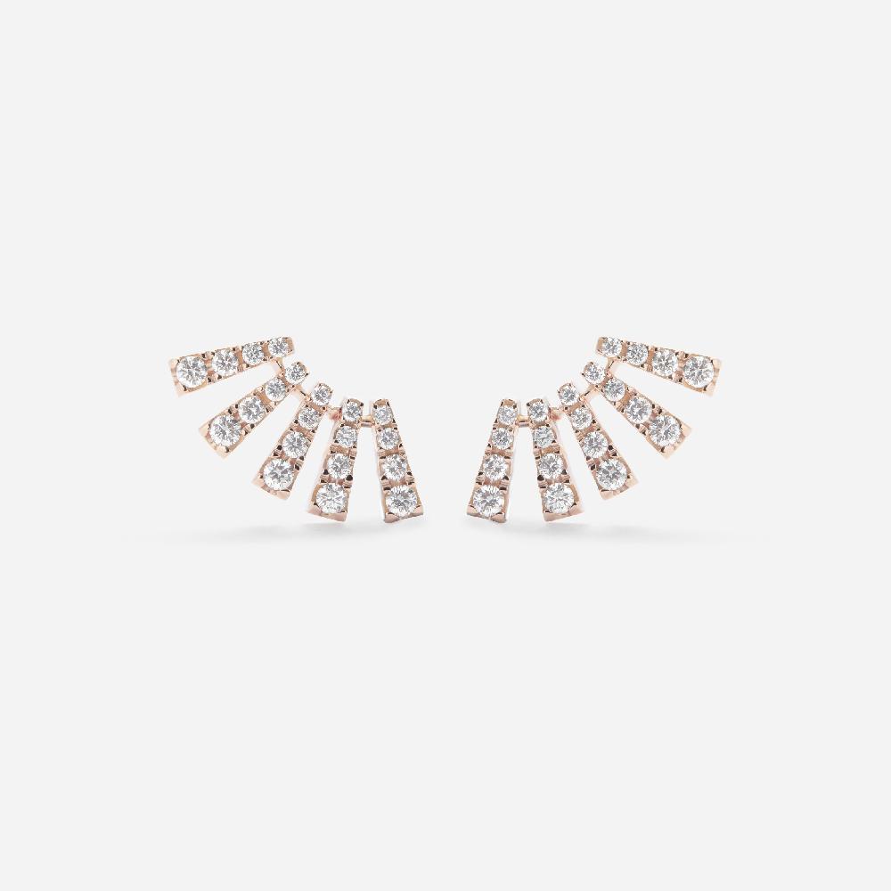 Gold&roses Pendientes Smoky Club M