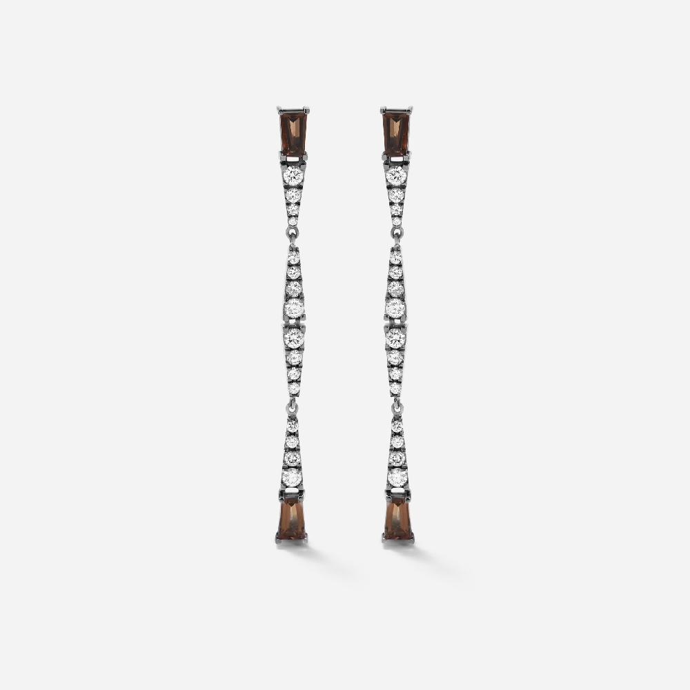 Gold&roses Pendientes Smoky Club Largos