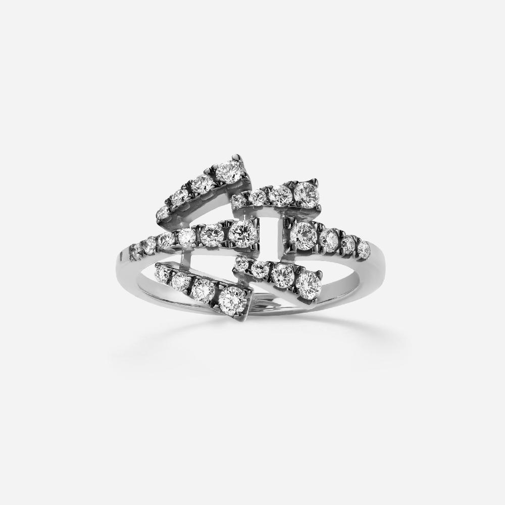 Gold&roses Anillo Smoky Club Motivo