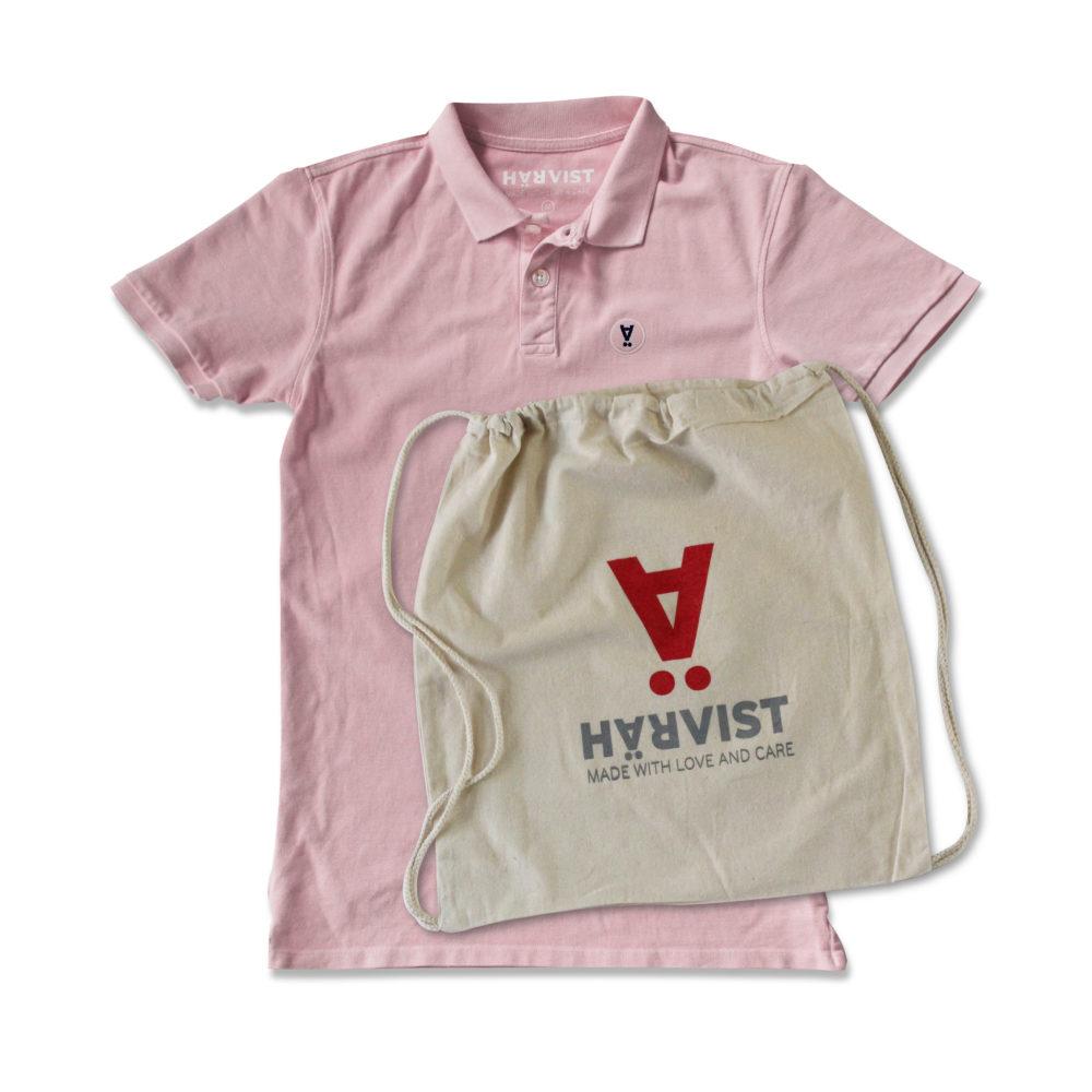 Härvist Polo Envejecido Rosa Logo 2017 Ed Última moda