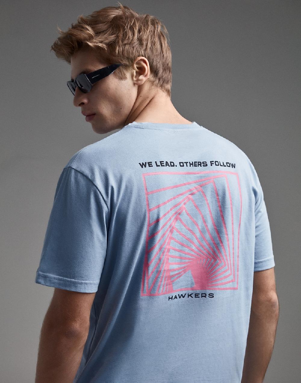 Hawkers AMS T-SHIRT BLUE Descuento por venta flash