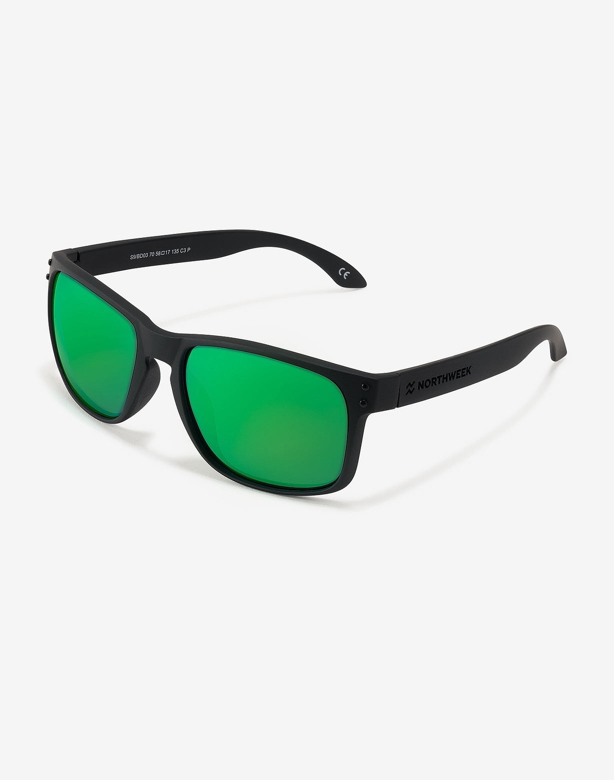 Hawkers BOLD MATTE BLACK - GREEN POLARIZED Rebajas online