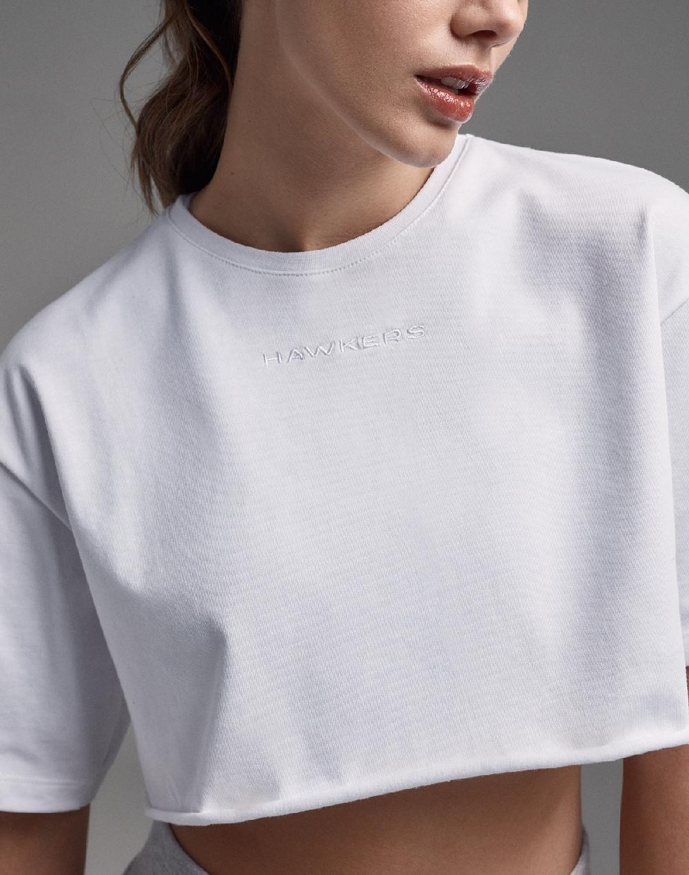 Hawkers DXB CROP TOP WHITE Descuento por venta flash