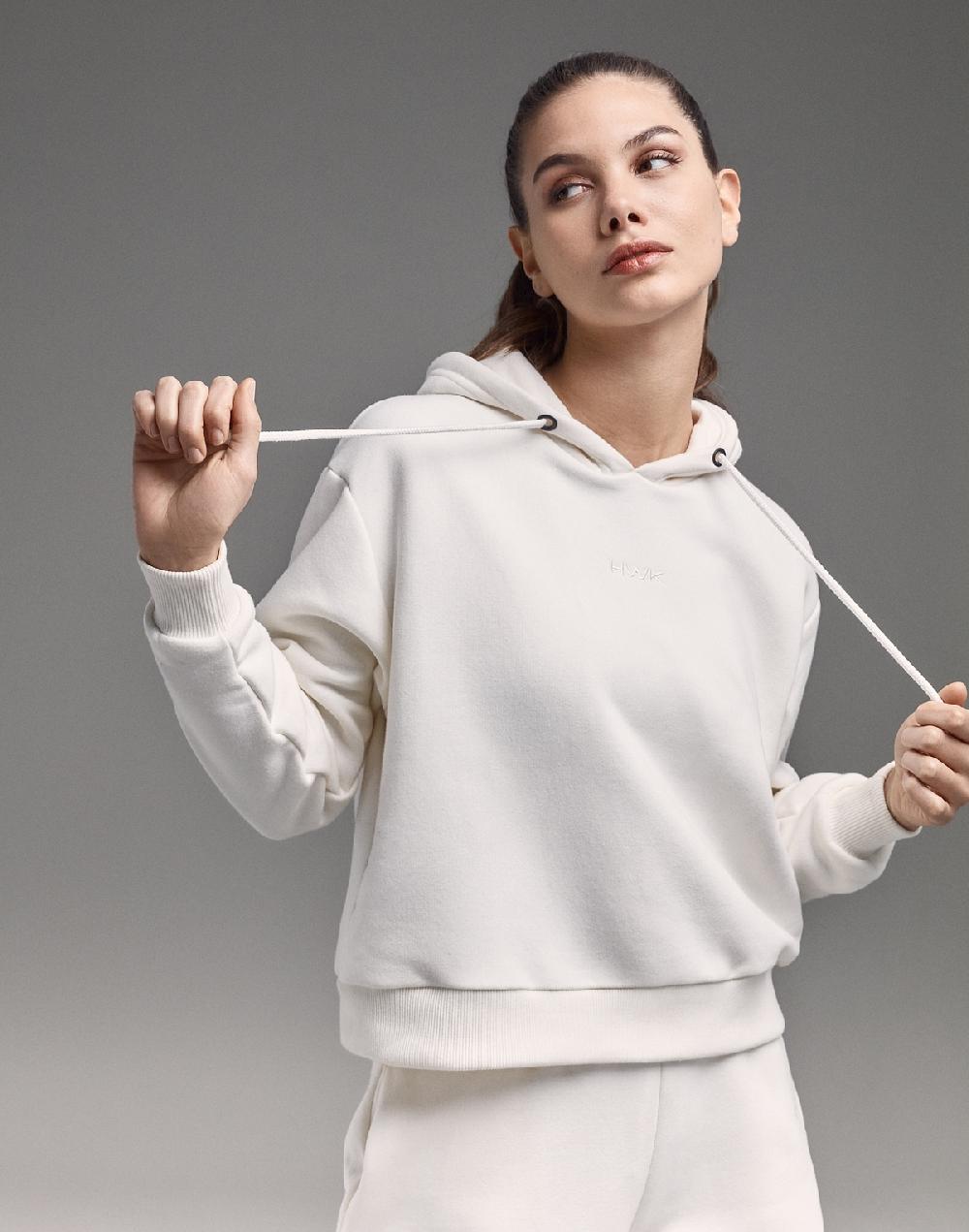 Hawkers FRA CROP HOODIE CREAM Solo queda un día