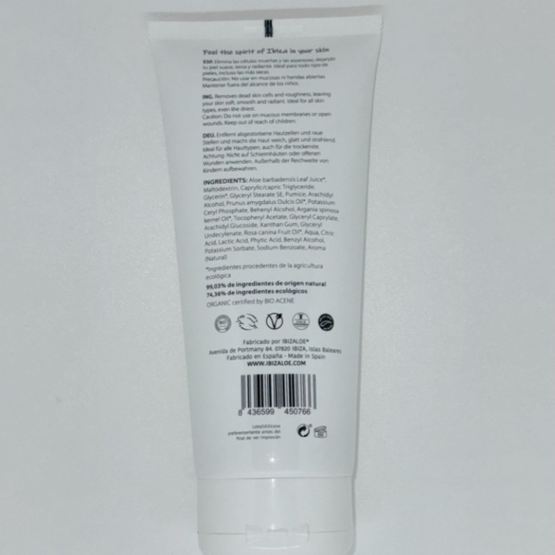 ﻿Ibizaloe Exfoliante aloe vera corporal 200 ml Tienda de fábrica