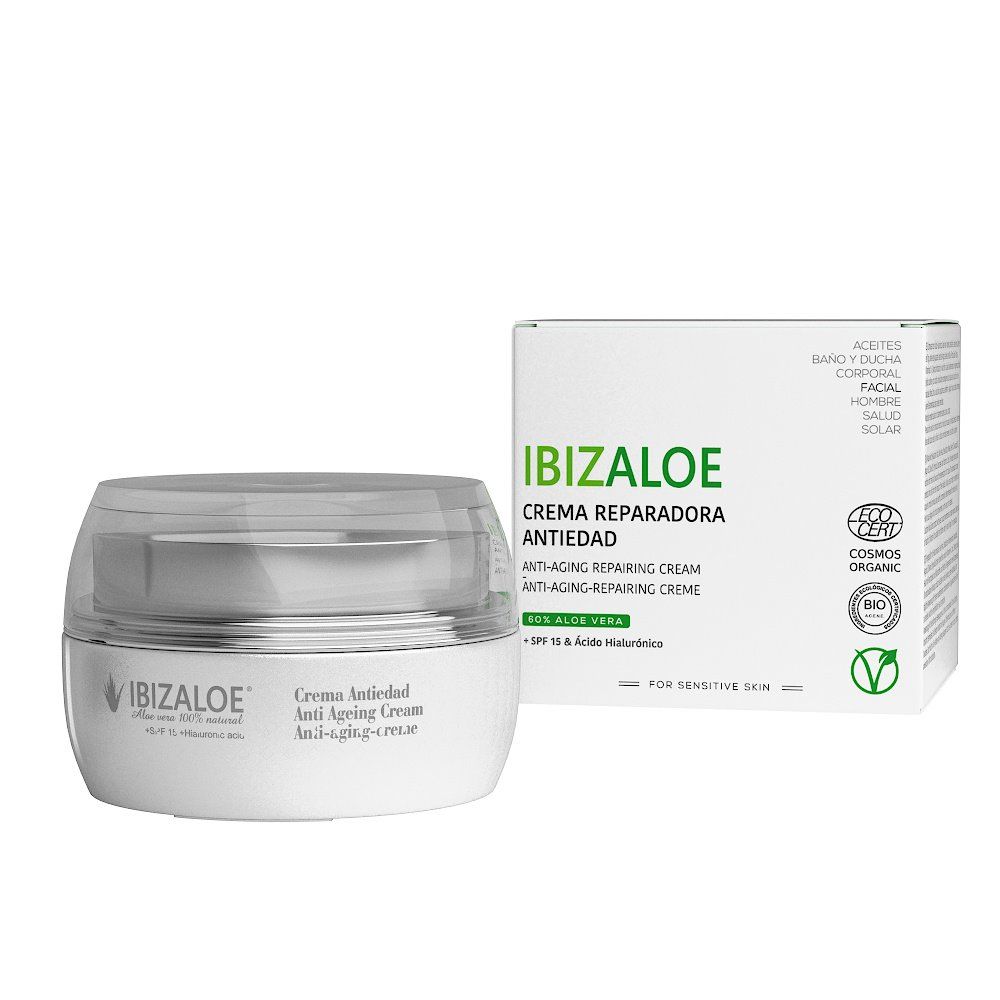 Ibizaloe ▷ Crema antiedad de aloe vera SPF15 50ML