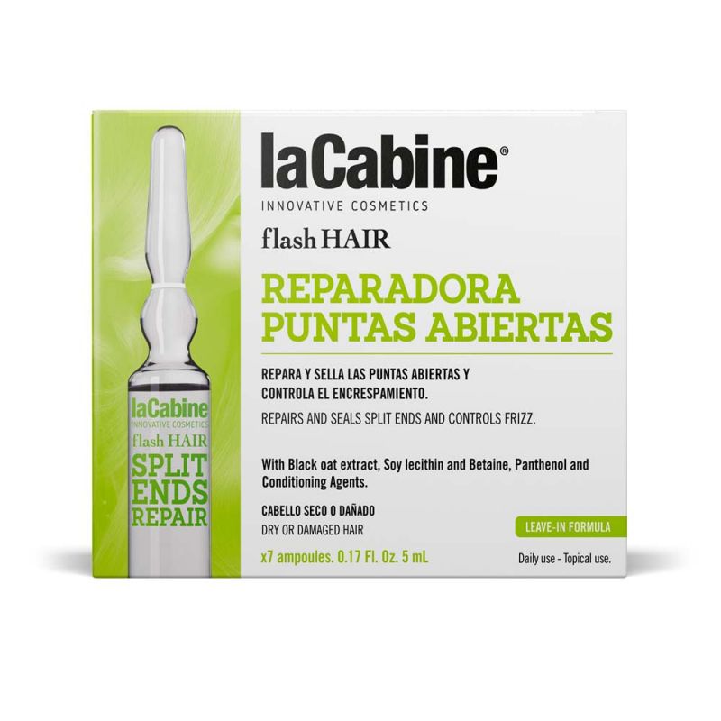 la cabine Ampollas Reparadora Puntas Abiertas